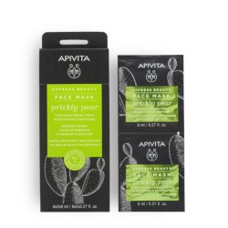Apivita Masque Express Beauty Visage Hydratant & Apaisant à la figue de Barbarie 2x8 ml 
