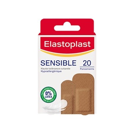 Elastoplast Sensible 20 pansements marron clair 