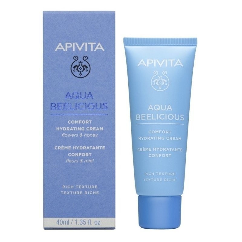 Apivita Aqua Beelicious Crème Hydratante Confort - Texture Riche tube 40ml 