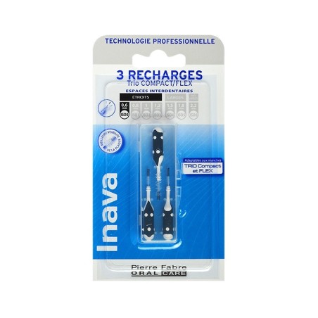 RECHARGE BROSSETTES INTERDENTAIRES TRIO COMPACT ETROITS INAVA