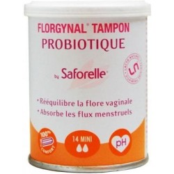 Saforelle Florgynal Tampon Probiotique Boite 9 Mini Compact 