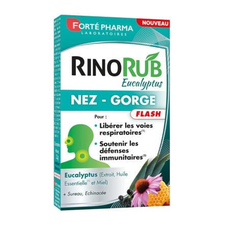 Forté Pharma RinoRub Nez Gorge 15 comprimés