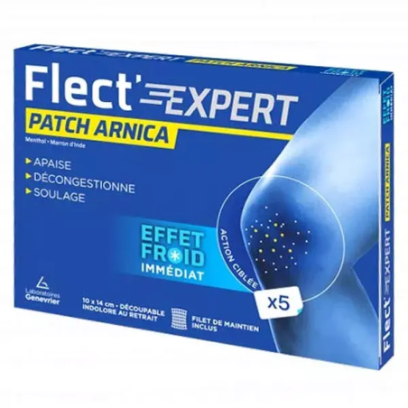 Flect'Expert Patch à l'Arnica Effet froid Boîte de 5 patchs